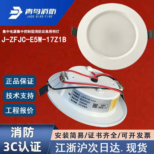 正品北大青鸟J-ZFJC-E5W-17Z1B 老款青鸟消防应急灯具5瓦青鸟筒灯