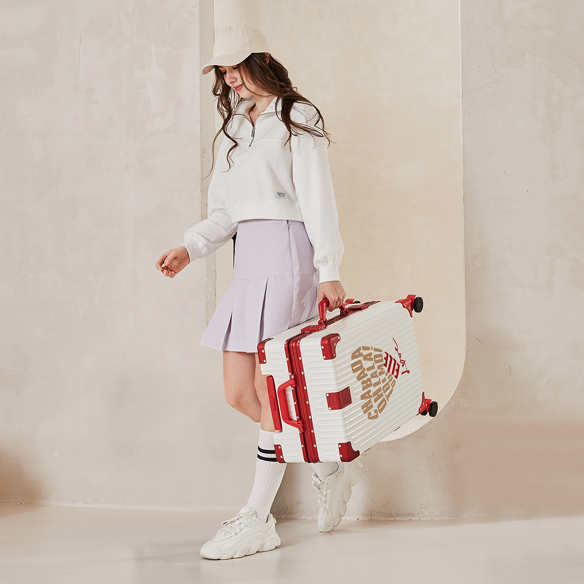 ELLE高品质打印拉杆箱个性旅行箱