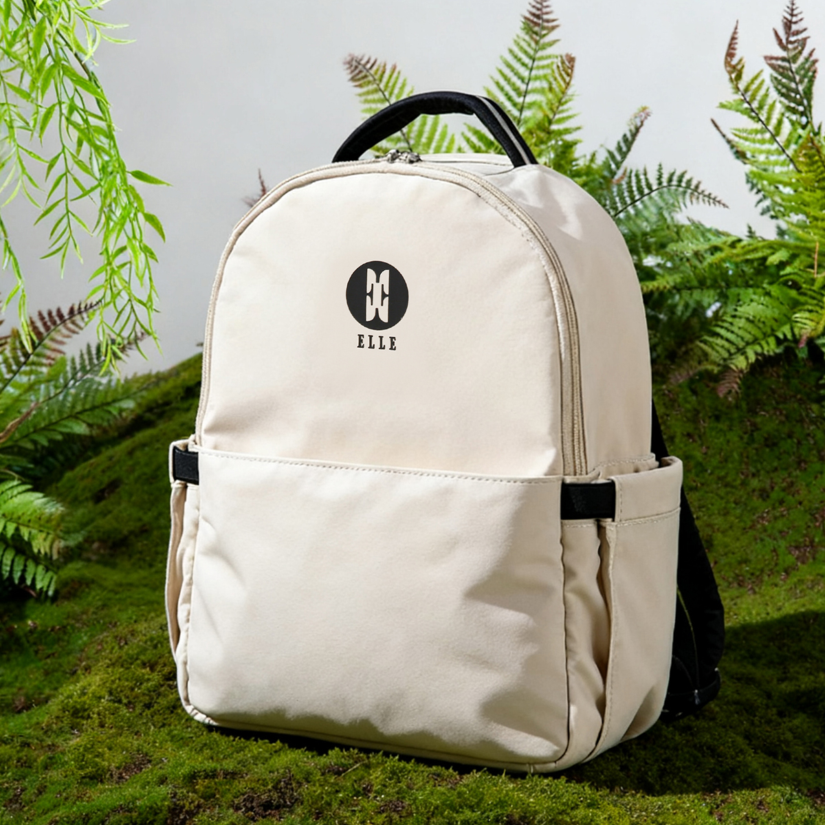 ELLE双肩包女通勤包休闲背包