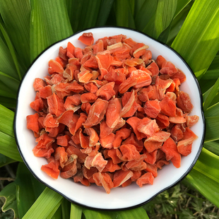 江西铜鼓农家自制咸味胡萝卜切丁泡茶喝咸红萝卜干豆子茶佐料泡茶