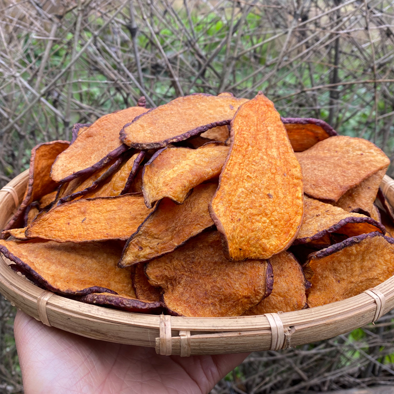 江西铜鼓特产原味红薯片手作厚款油炸番薯片老式地瓜干不添加糖盐