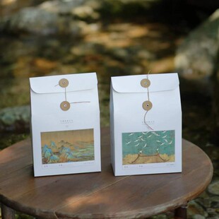 宋韵 野生白茶建阳小白茶水仙白 中秋茶礼宋画礼盒二两装清心降火