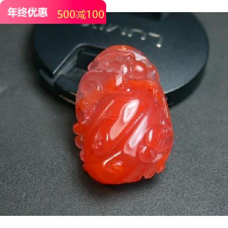 天然联合料粉南红玛瑙佛吊坠挂坠雕刻件男女时尚饰品礼品配件特价