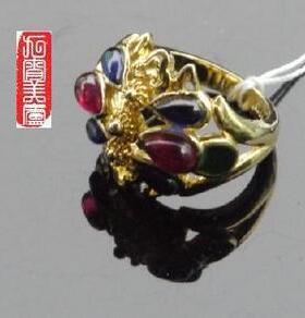 镶嵌碧玺戒指时尚风吊坠特价包邮