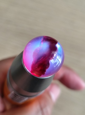 中通蜜蜡变色款爆芯蓝精灵散珠18.3mm时尚配饰老料