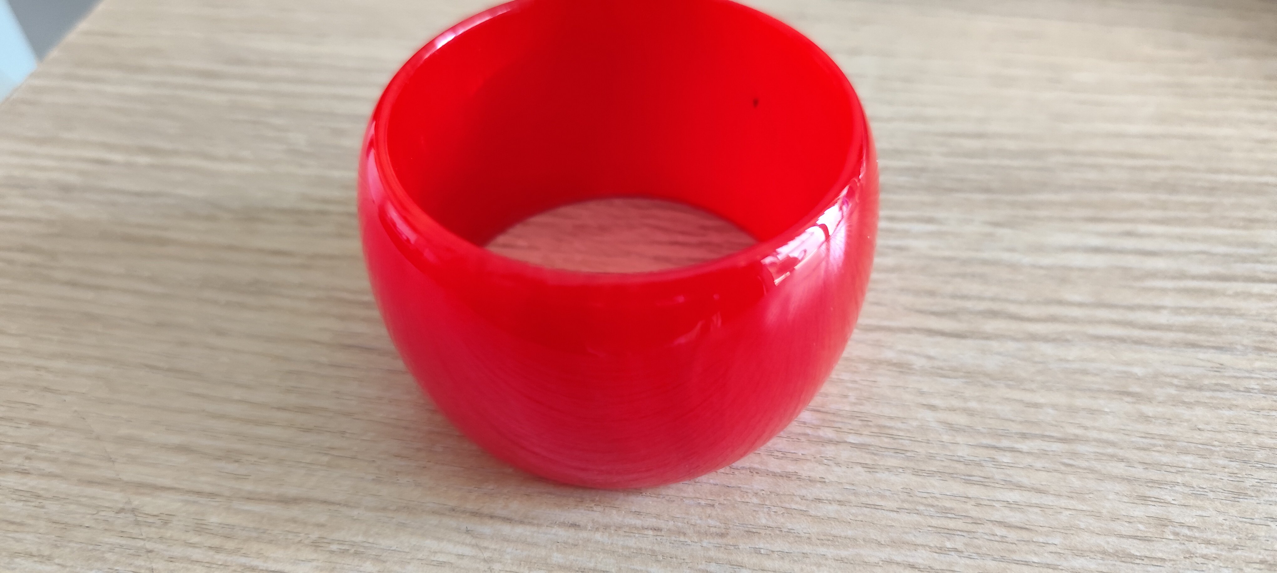 中东蜜蜡大红丝蜡超宽手镯32mm