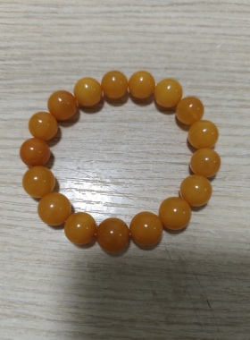 天然波罗地海老蜜蜡圆珠手串11mm10年前的货品相完美