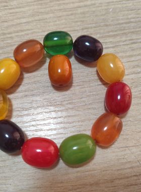 中东蜜蜡多宝桶珠手串1时尚饰品个性配件