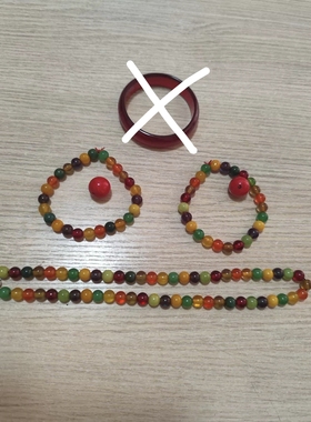 中东蜜蜡鲜艳多宝佛珠挂链长项链时尚饰品