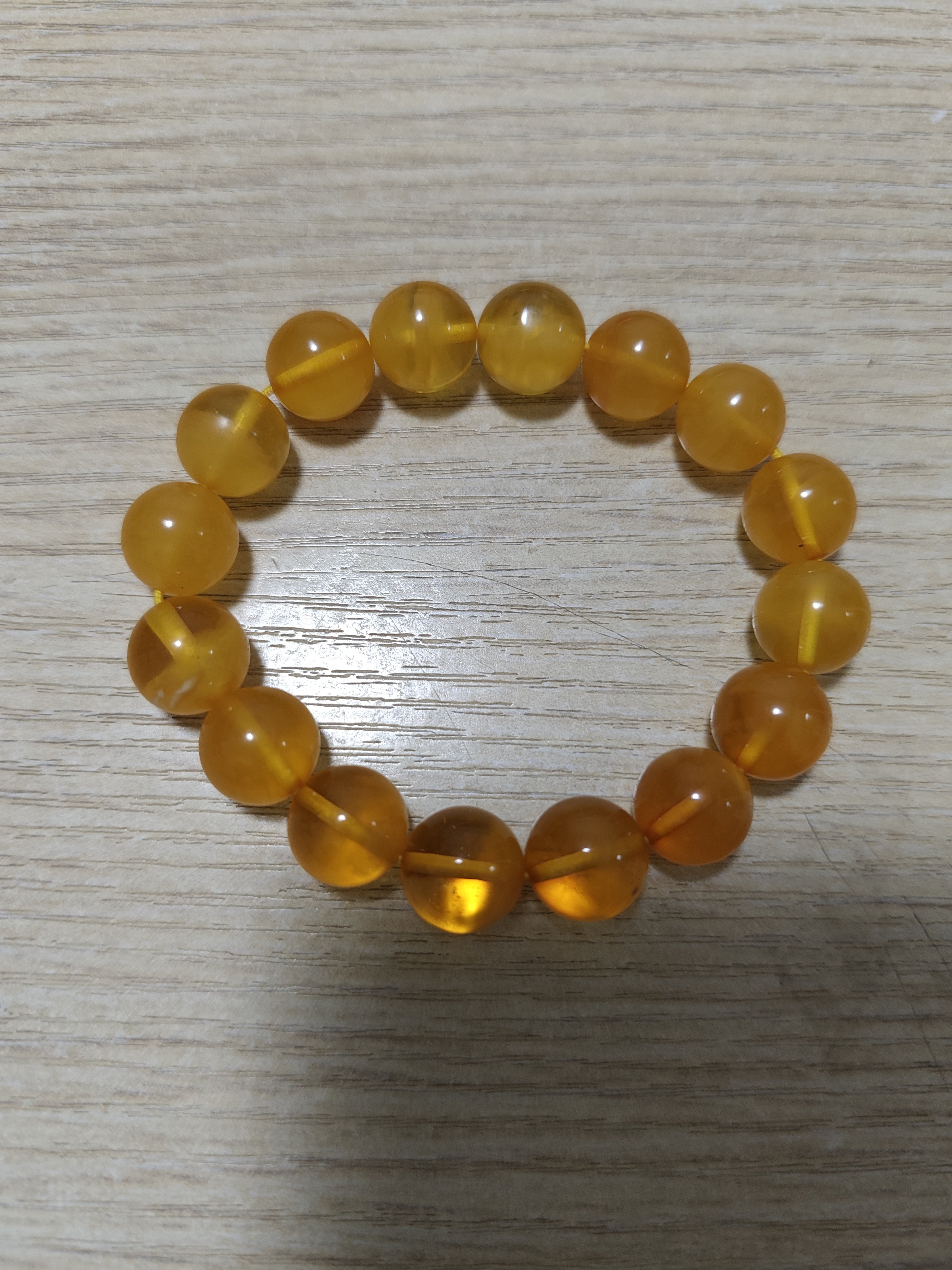 天然琥珀蜜蜡波罗的海珍珠蜜金绞蜜手串12mm