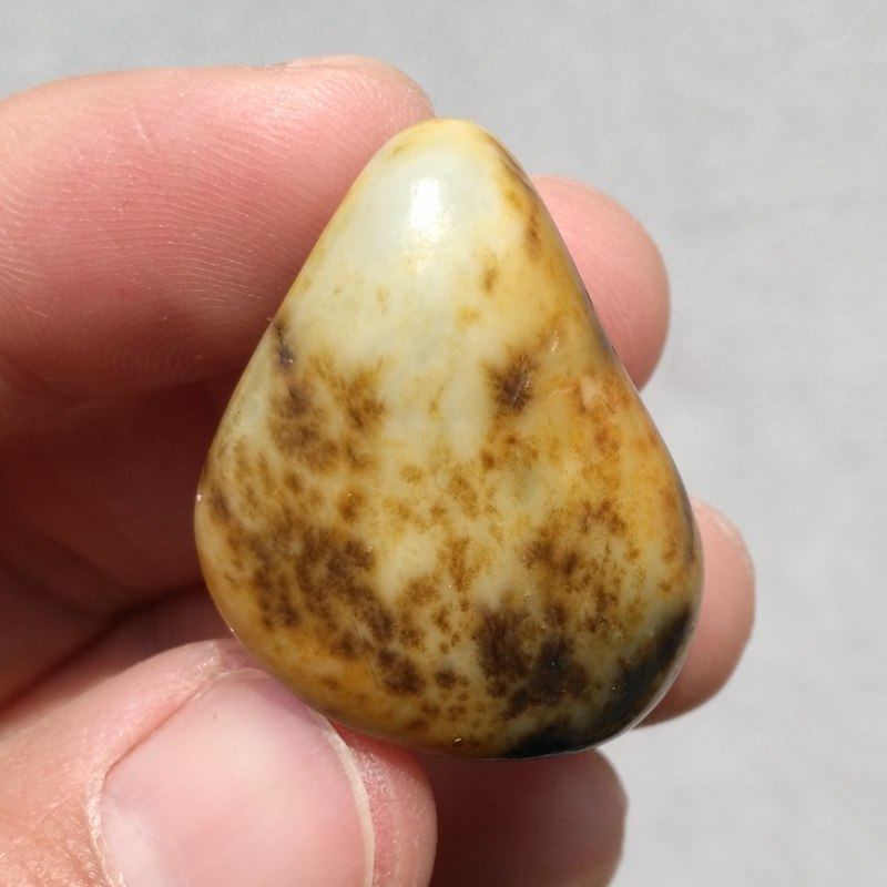 新疆和田玉黄沁籽料吊坠天然正品虎皮真皮玉石原石挂件手链随型