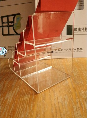 亚克力展示架2层4层透明手机架卡片架包架饰品架