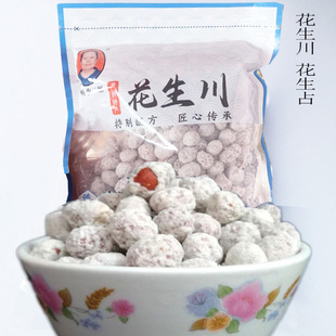 严桥李二姐花生川安徽无为特产粘糖花生糖豆400g老式甜香糖衣花生