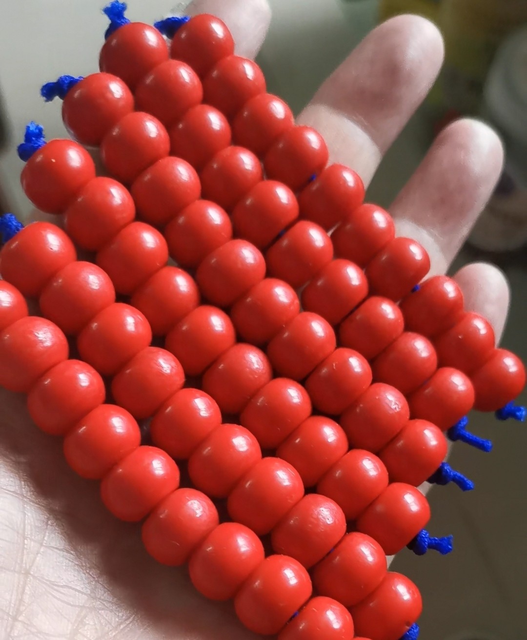 尼泊尔古法老料雪巴珠子血巴老型桶手串手链佛念珠菩提diy配饰件