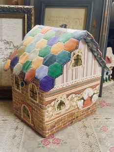 布艺手工拼布DIY拼布小房子布盒材料包非成品