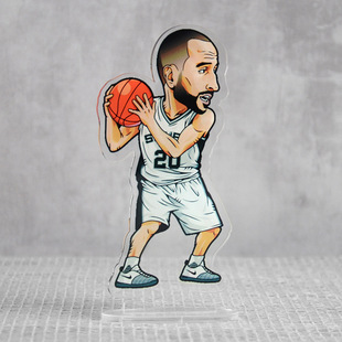 篮球科比詹姆斯库里伦纳德欧文哈登球星卡通公仔立牌模型摆件手办