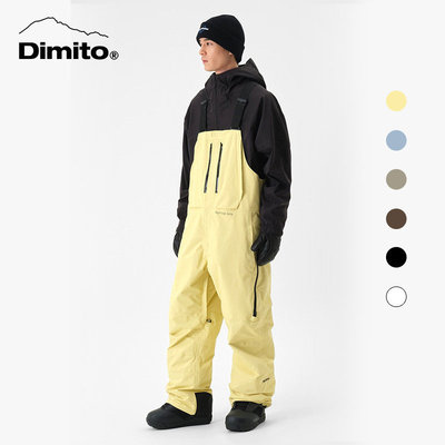 DIMITO男女款背带裤防风防水透气