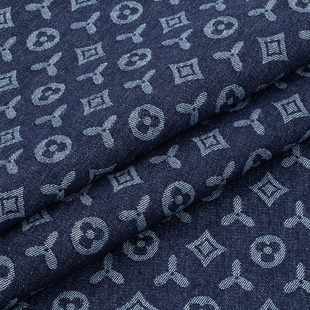 经典G家纯棉提花水洗牛仔布料厚裤子外套连衣裙服装设计师面料