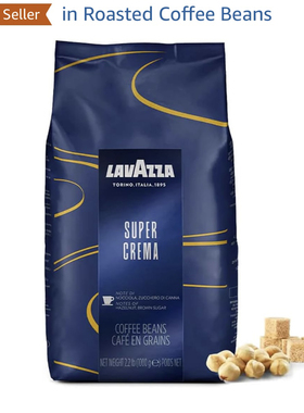 意大利拉瓦萨进口咖啡豆意式奶香浓缩醇香Lavazza Super Crema1kg