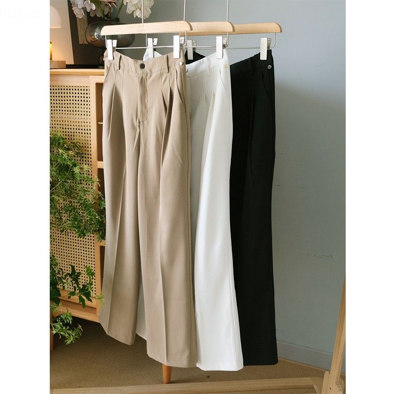 4.26新品 高腰松紧腰夏季滑爽宽松休闲裤高级感百搭裤子显瘦神器,女装/女士精品,休闲裤,淘宝优惠券,粉丝福利购,淘宝优惠卷