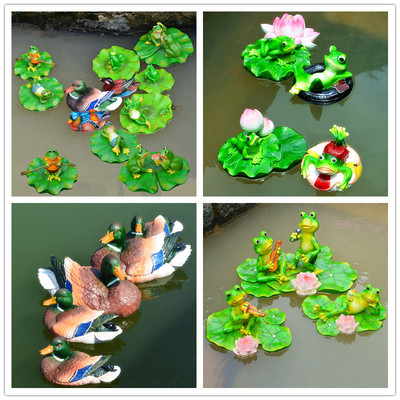 浮水鸳鸯青蛙乌龟漂浮天鹅鱼缸池