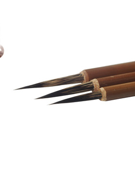 批发鼠须毛笔描笔工艺佛像彩绘笔国画人物工笔勾线白描毛笔描金笔