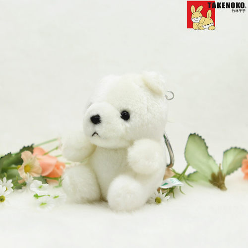 毛绒玩具挂件白色熊维尼TAKENOKO