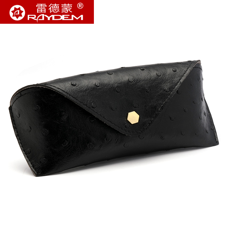 韩版便携式眼镜盒按扣盒子皮套