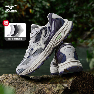 轻野鞋 Mizuno美津浓官方男鞋 户外山系复古减震跑步鞋 ADV RACER