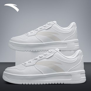 板鞋 轻松低帮厚底运动学生轻便休闲鞋 小白鞋 新款 2025秋季 安踏男鞋