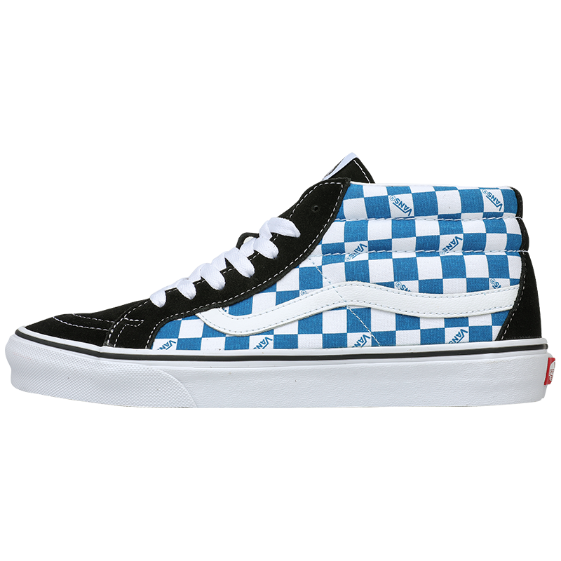 VANS/范斯官方正品SK8-MID中帮帆布丹宁水月牛仔蓝男女休闲板鞋