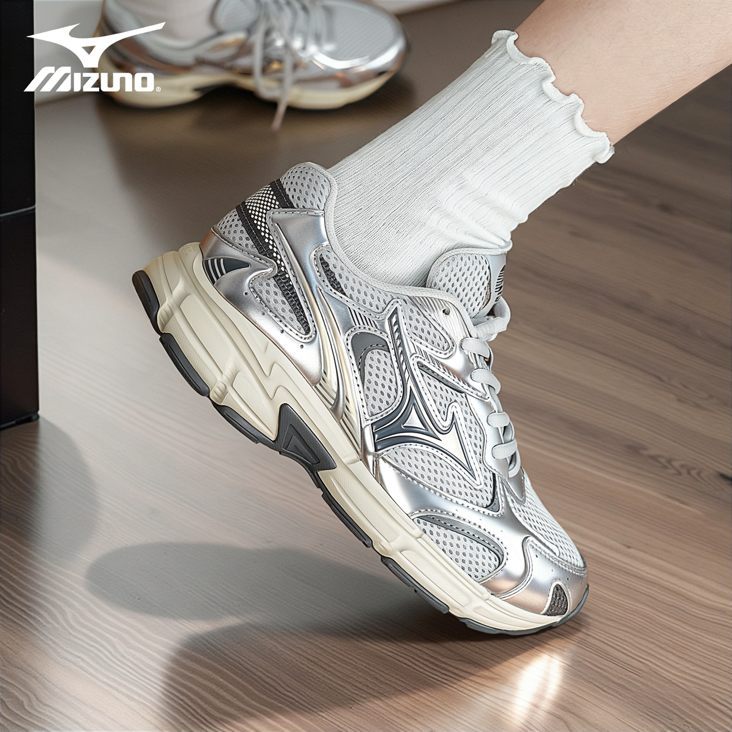 Mizuno美津浓 SPEED 2K 复古美式跑鞋男女同款轻便耐磨休闲鞋