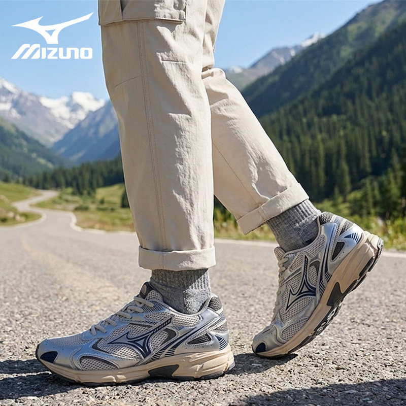 Mizuno美津浓SPEED 2K幻想银男女复古老爹鞋厚底软弹轻便运动鞋