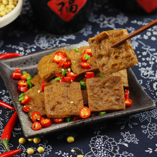 盐城特产老周卤汁豆腐干60克即食豆干原味麻辣味豆腐干零食礼盒