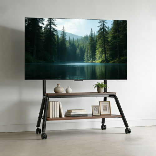 中古风高颜值电视机落地推车