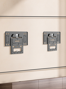 超薄电视机挂架 通用海信创维康佳TCL65 75 85 100英寸支架嵌壁纸