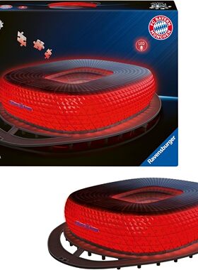新款Ravensburger拜仁慕尼黑官方正品安联灯光球场3D拼图模型球迷