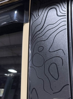 丰田LC71/LC76/LC78/LC79车贴兰德酷路泽70系磨砂黑立体雕花装饰