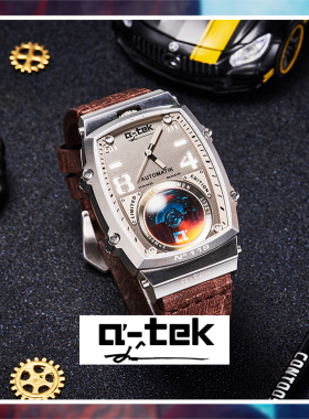 A-TEK欧美a-tek时尚男表机械男表 scrollen系列A1407F