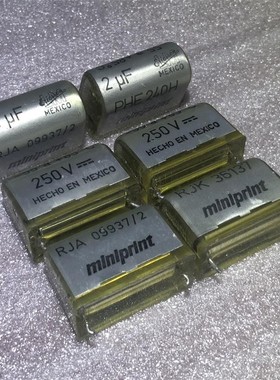拆机瑞典RIFA MINIPRINT PHE240H系列 2UF 250V 老款锡膜分频电容