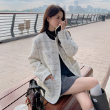 法式小香风外套女春季2025年新款气质高级感精致富家千金短款上衣，女装短外套，浙宝125