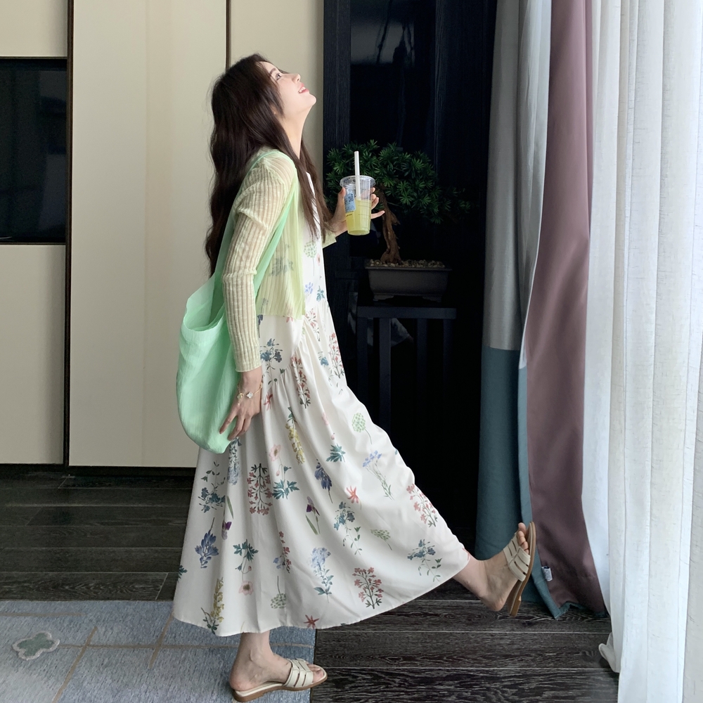 【新款】现货！夏季针织开衫连衣裙套装A18-P155-控228，女装套装/套裙，浙宝125