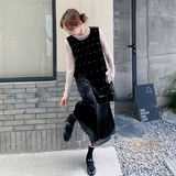 新款！波点背心连衣裙两件套套装2D003-A79-P145控208，女装套装/套裙，浙宝125