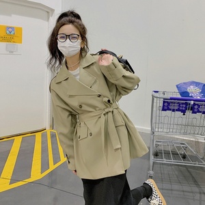 现货主推款！不挑人气质设计感风衣英伦风短外套9010-P135-控188,女装风衣,浙宝125