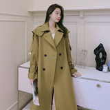 【数据好】海军风双排扣系带风衣女外套F18-P145-控208，女装风衣，浙宝125