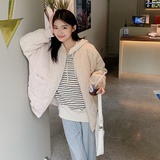 大货已出！跑量款韩版学院风灯芯绒夹克棉服外套9068-P125-控178，女装棉衣/棉服，浙宝125