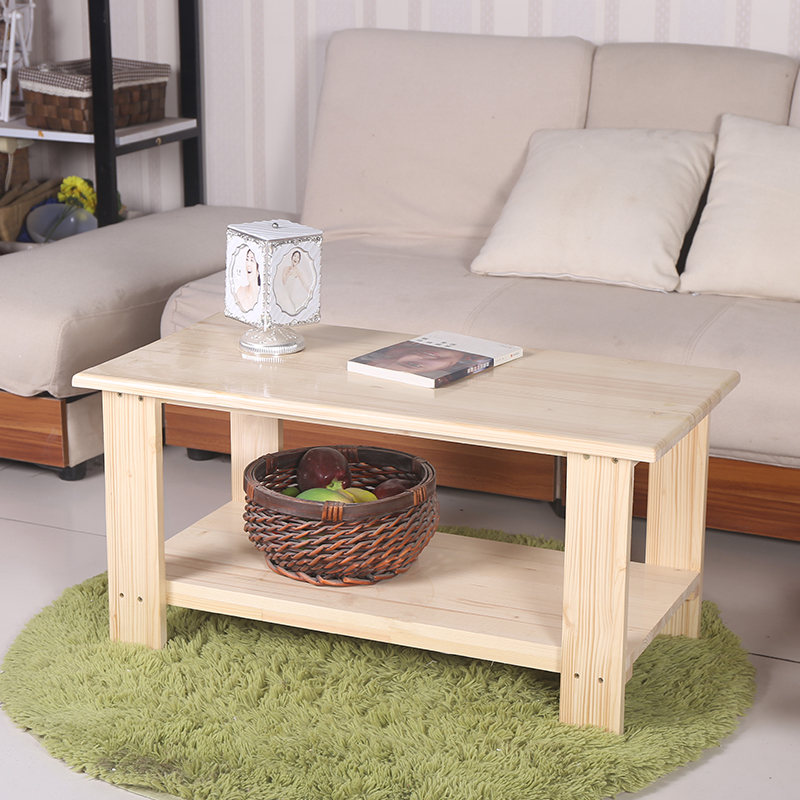 茶几简约现代客厅边几家具储物简易茶几双层木质小茶几小户型桌子