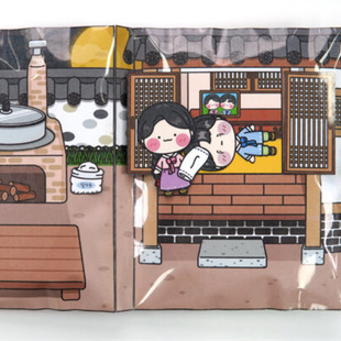 免裁剪恐怖安静书密室逃脱/恐怖学校韩国纸娃娃解压捏捏手工材料