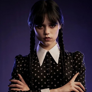 星期三假发黑色亚当斯一家麻花辫子舞台cos装扮道具双马尾全头套