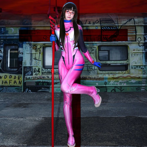 真希波cos服饰凌波玛丽紧身衣万圣节服装女动漫角色扮演装扮衣服